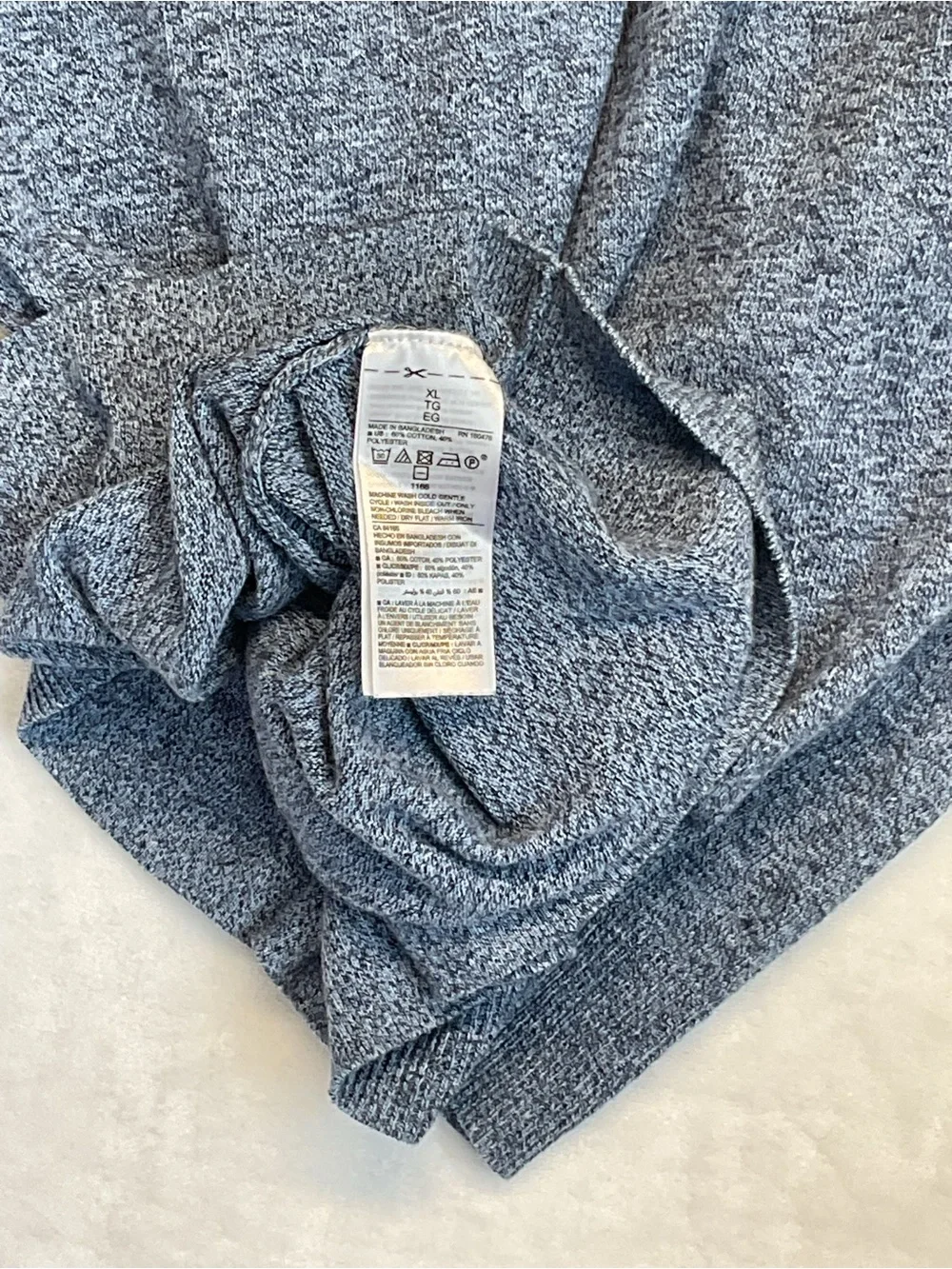Old Navy Men's Crewneck Sweater - Heather Navy
